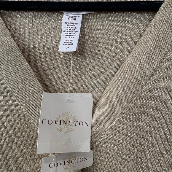 Covington Gold shimmer Button-Up Cardigan - Picture 3 of 7